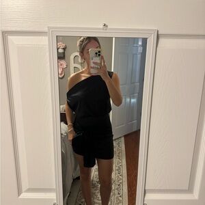 Black One-Shoulder Dress